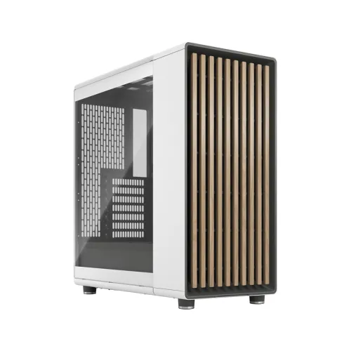 Case Fractal Design North Chalk White TG Clear Tint (ATX/Mid Tower/Màu Trắng)